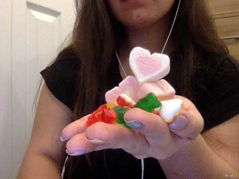 ASMR | Gummy & Marshmallow Eating (No Talking) | First ASMR Video