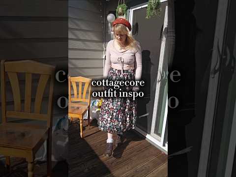 I haven't done an outfit video in so long!! what do you think? #cottagecore #ootd