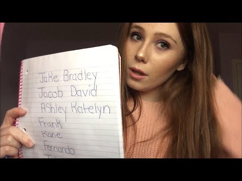 ASMR Saying Your Names p. 2!