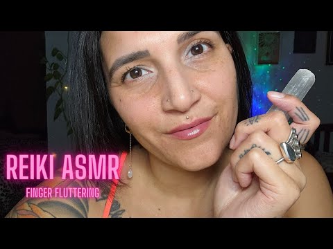 Reiki ASMR l energy cleanse l finger fluttering l hand movements l mouth sounds