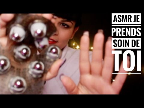 ASMR 🌙JE PRENS SOIN DE TOI ❤️- VISAGE-MASSAGE ROLLING💤😴