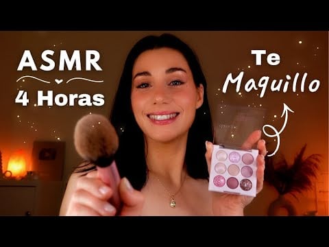 ASMR +4 HORAS 💗💄 TE MAQUILLO HASTA QUE TE DUERMAS 💤 Roleplay Español Atención Personal