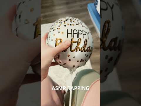 ASMR tapping on a balloon #asmr #relax #asmrsounds #tapping #notalking
