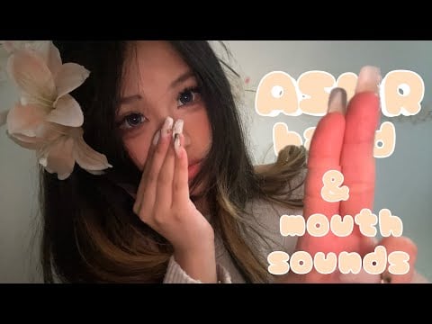 ASMR hand movements & mouth sounds | salt & pepper | visual triggers 