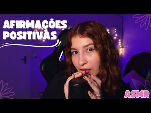 ASMR | AFIRMAÇÕES POSITIVAS PARA A LEI DA ATRAÇÃO !!