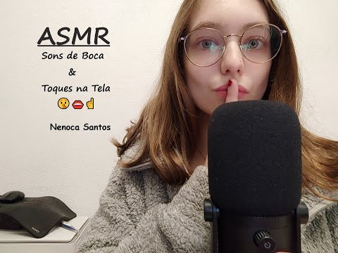 ASMR | Sons de Boca e Toques na Tela  🤫👄☝