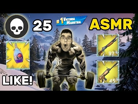 ASMR MOUTH SOUNDS FORTNITE | SOLO VS SQUAD (25 KILLS WIN)