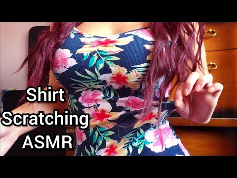 ASMR Shirt Scratching, Pulling Shirt and Straps, Fabric Sounds