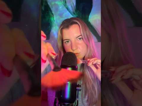 can i brush your face?? #asmr #asmrtriggers #brushing