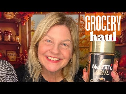 ASMR | September Grocery Haul ft. Tingly New Items & Tapping with Long Nails 🍁💕🎉