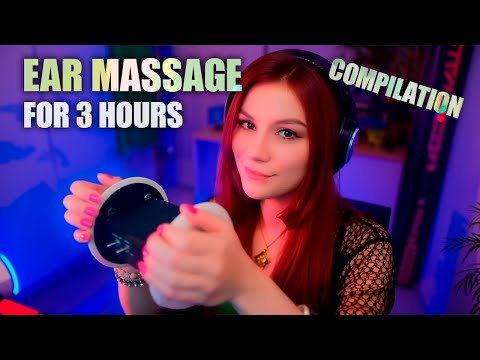 ASMR Ear Massage for 3 Hours 💎 Compilation, No Talking