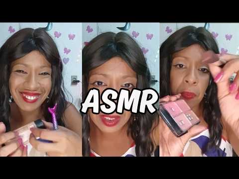 ASMR MAQUIANDO VOCÊ E FICOU LINDA #asmr #asmrmakeup