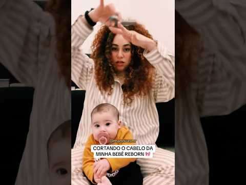 CORTANDO O CABELO DA MINHA BEBÊ #asmr #baby #bebe