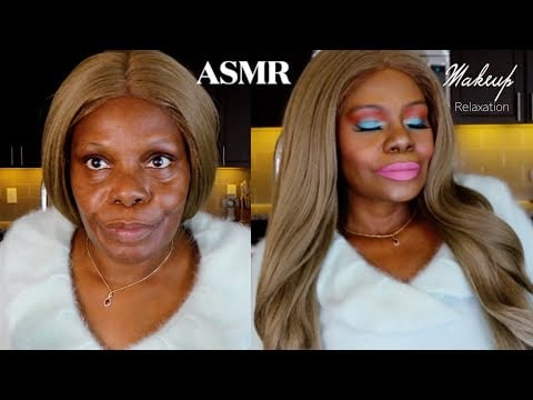Stunning Full Coverage Baby Blue Lid & Barbie Pink Lippy ASMR Makeup Tutorial