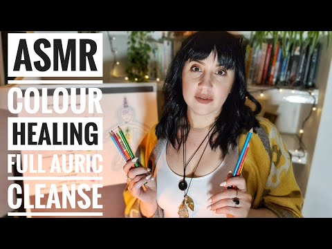 ASMR || 🖍 Colour Therapy for your Aura || Chromotherapy 💜 || Reiki Symbols