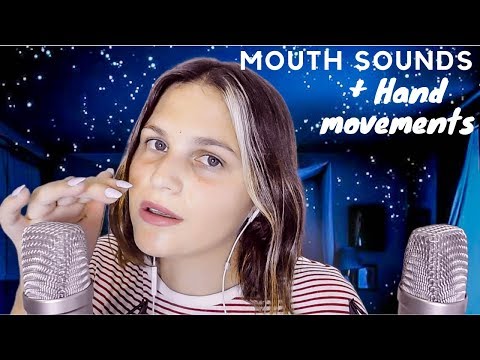 ASMR FRANÇAIS⎪BRUITS DE BOUCHE + HAND MOVEMENTS (Mouth Sounds) - tk tk tk, sk, sk, sk ...