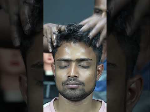 Deep back body massage and head massage asmr | forehead tapping | head scratching asmr #shorts