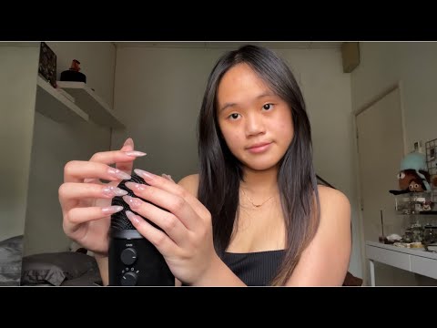 ASMR nail on nail tapping and scratching ( minimal talking )