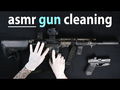 ASMR Detailed Gun Cleaning Sounds