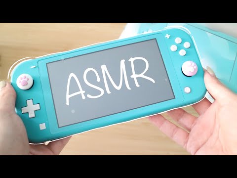 |ASMR ITA| TRACING & TAPPING ON MY NINTENDO SWITCH LITE!