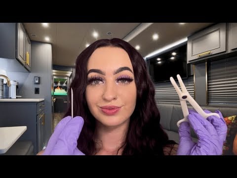 [ASMR] Piercing You On YOUR Tour Bus 💉| 2 Piercings | Soft Spoken