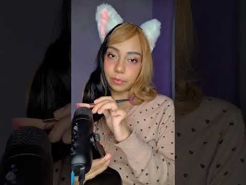 ASMR PINCEL NO MICROFONE E SONS DE BOCA #asmr