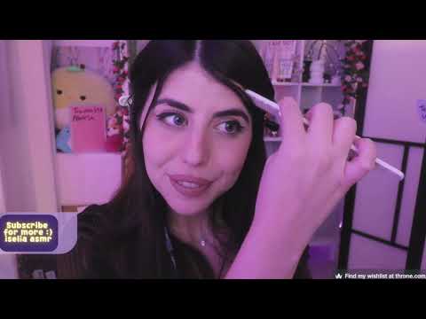 ASMR Hair Brushing & Combing & Scratching ♡ GIving Myself a Haircut ♡