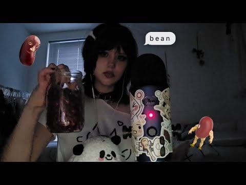 eating kidney beans in the dark asmr (ehat is wrong with me)