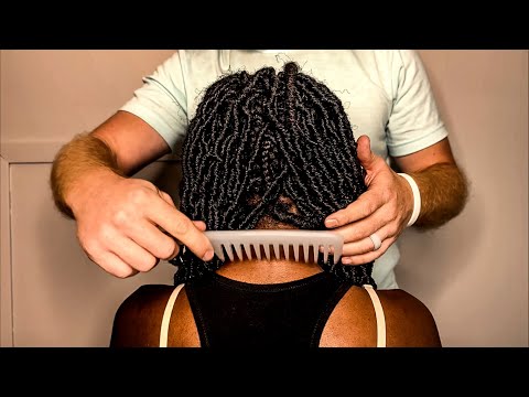 ASMR Hair Play And Brushing Sounds