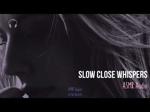 Slow Close Super Tingly [ASMR] ★ Unintelligible whispers ★ [binaural]