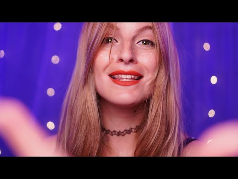 ASMR Up Close Personal Attention & Rain (Massage, Feather, Brushing)