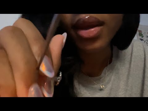 ASMR close up, cupped lo-fi whispering like we’re at a sleepover :) 