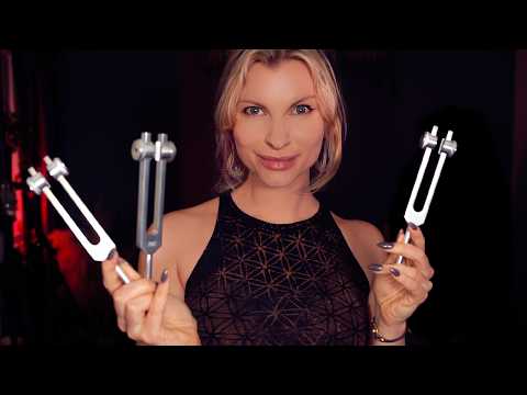 ASMR Tuning Forks for Deep Sleep | Alpha, Theta & Delta Frequencies