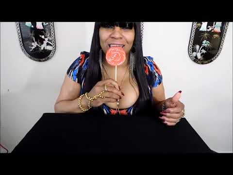 ASMR  Eating Sounds | Red Swirly Lollipop Candy