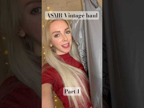 ASMR vintage clothing haul 👗 Part 1 #shorts #fashion