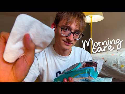 ASMR Morning Care (You're Baby) | Skincare, Diaper Change, Oil Massage