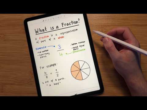 [ASMR] Relax and Sleep While You Learn Fractions