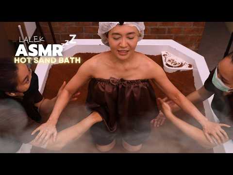 Watch Me Get a Volcanic Hot Sand Bath ♨️ | ASMR Real Spa Vibes
