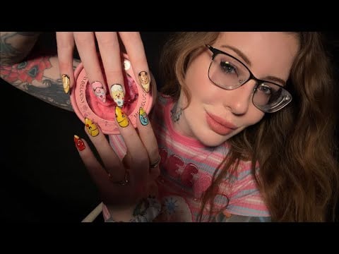 ASMR Nail Show & Tell ~ touching +whispering where I get my nails 💅