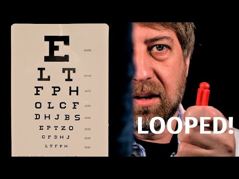 ASMR Orbital Exam - Looped 2+ hours