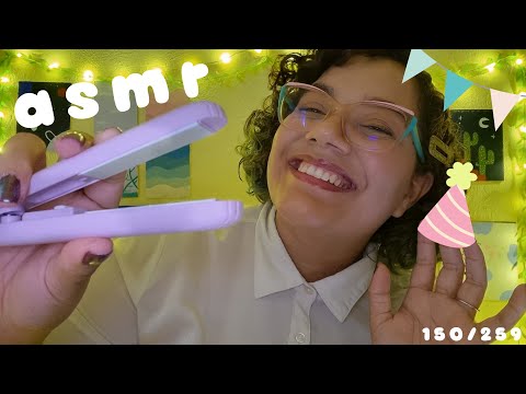 ASMR 1 HORA | TE ARRUMANDO PRA SEU ANIVERSÁRIO 🎂💕