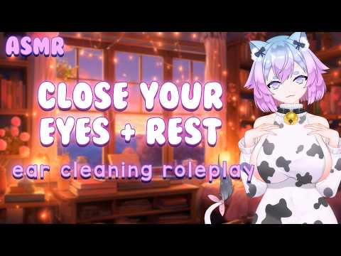 🐄 Cute Cow Cleans Your Ears 🧼 | Gentle ASMR Ear Cleaning Roleplay