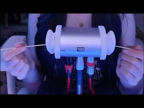 Ear Cleaning ASMR: Goose Feather, Cotton Swabs & Whisper Taps for Deep Relaxation / 1Hr (No Talking)