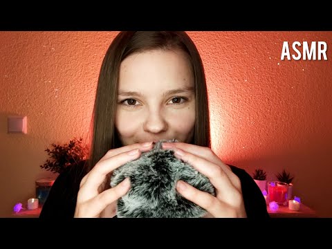 ASMR Brain Massage - Mouth Sounds & Fluffy Mic Scratching