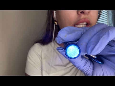 Eye exam role play ASMR, Light triggers, mouth sounds, up close & personal