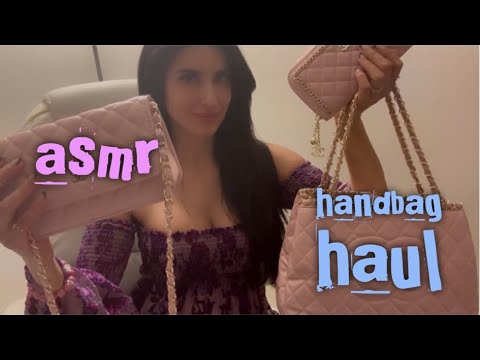 🎀🧁ASMR handbag haul (whispered)🧁🎀
