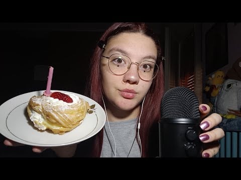 +26 TANTI AUGURI A ME, FESTEGGIO IL COMPLEANNO CON VOI (Mukbang, Eating Sounds) 🎉😴💜 | ASMR ITA