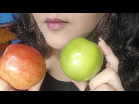 ASMR Manzana  🍏 y 🍎 sonidos relajantes y un poco de charla ☺️