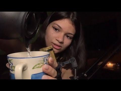ASMR TE COLOCANDO PRA DORMIR 💤chazinho, sussurros e tapping