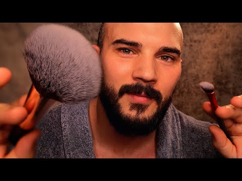 ASMR | Detailed Face Brushing (SAFE Personal Attention) Back to Sleep my Friend 💤